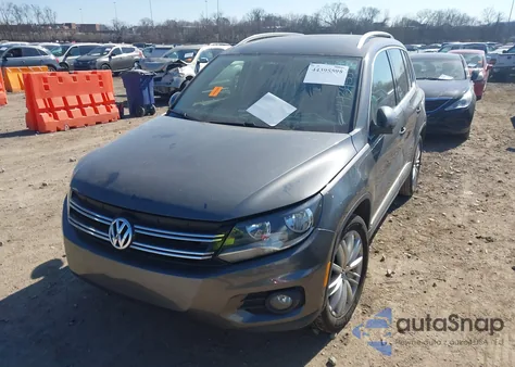 2014 Volkswagen Tiguan Se z USA, uszkodzony, nr VIN WVGBV3AX6EW506231